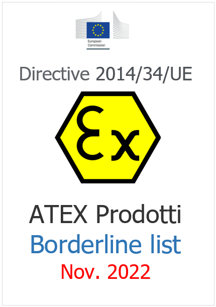 ATEX Prodotti: Borderline list / Nov. 2022