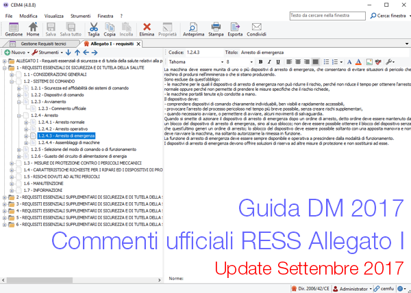 RESS All. I Direttiva macchine: Commenti ufficiali CEM/PDF Update 09.2017
