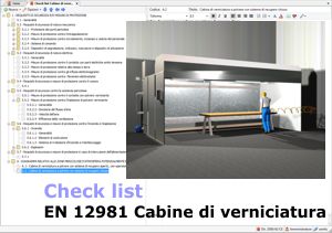 Check list Cabine di verniciatura EN 12891
