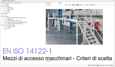 EN ISO 14122-1 Mezzi di accesso permanenti al macchinario - file CEM 