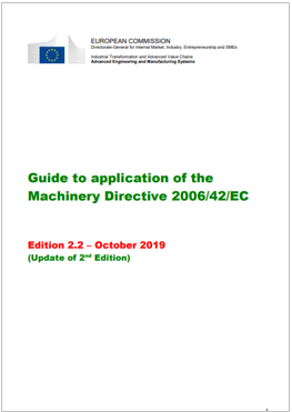 Guide machinery directive 2006/42/EC - Ed. 2019 EN