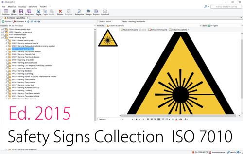Safety signs collection ISO 7010 Ed. 2015 - File CEM