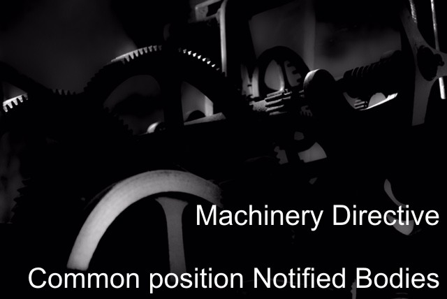 Machinery Directive: Common position of the Notified Bodies