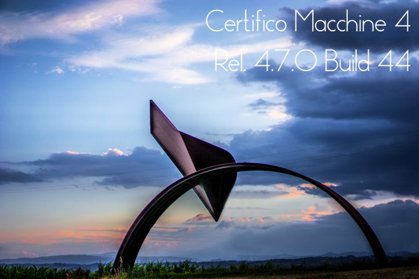 Certifico Macchine 4 (Rel. 4.7.0 Build 44) Patch 07 "Abstract"