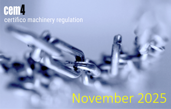 Certifico machinery regulation   November 2025
