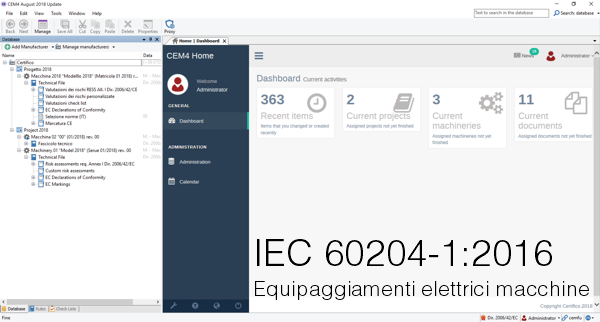 IEC 60204-1:2016 Equipaggiamento elettrico macchine | File cem