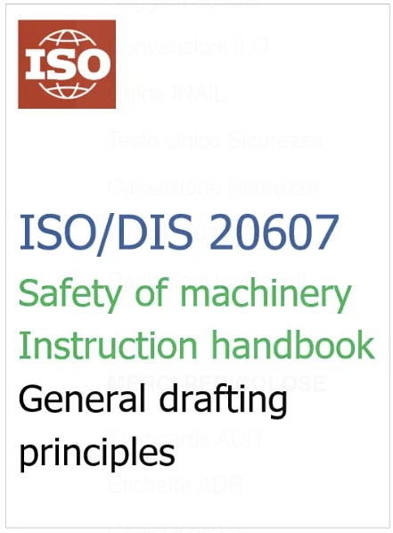 ISO DIS 20607   Machinery Instruction handbook