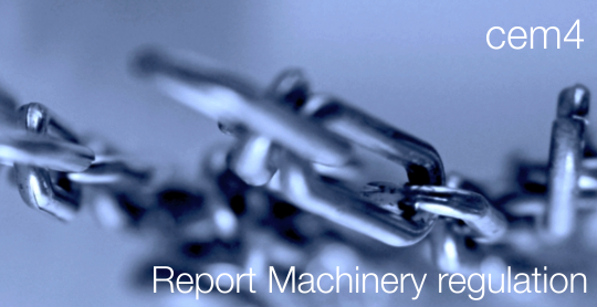 cem4   Report Machinery regulation